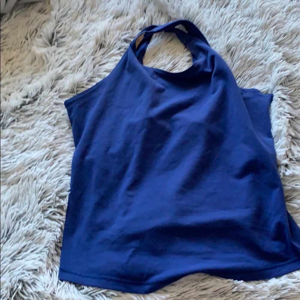 blue lululemon tank top size 12